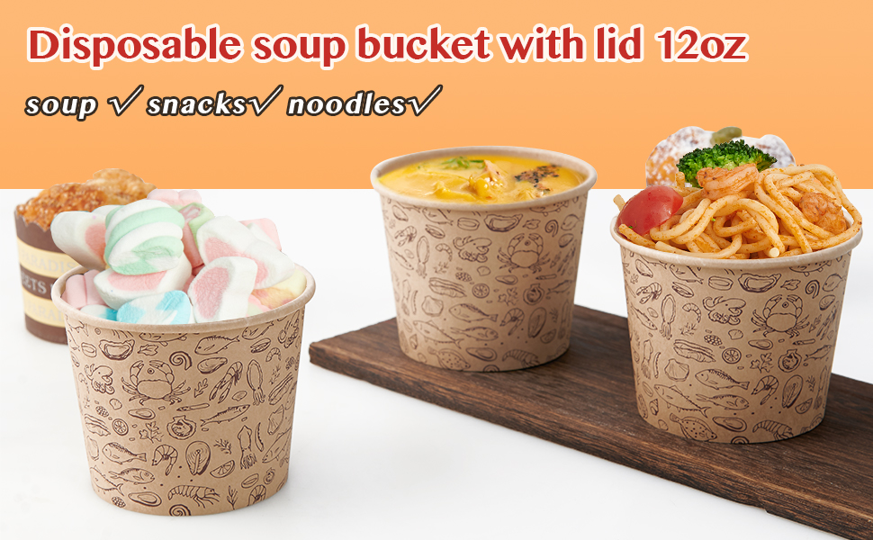 soup containers cups 12oz