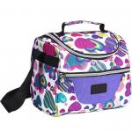 Canvas Insulated Reusable Lunch Bags With Adjustable Strap Zip Close