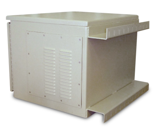 9u Pole Mount Enclosure Outdoor Cabinet Small Box Galvanized Steel