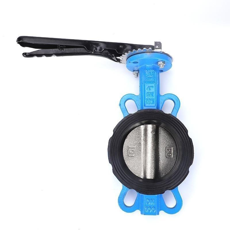 Rubber off Seat Ductile Iron Body Wafer Cast Iron Butterfly Valve