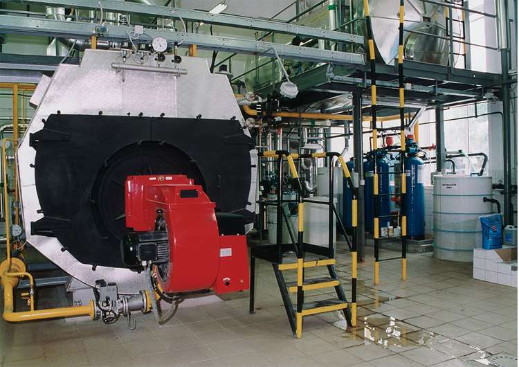 Low pressure 4t/h gas oil fired steam boiler for Dyeing industry