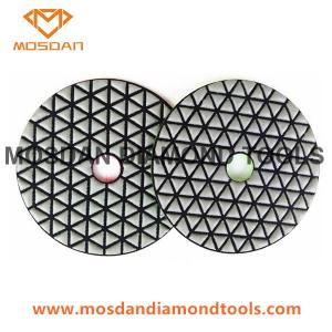 China 4 Inch Triangle Segment Dry Polishing Pads for Marble Stone Slab on sale 