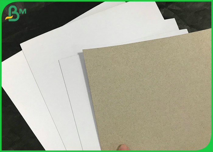 Recycled Pulp White Surface Brown back board 230g 300g Duplex Packaging Paper