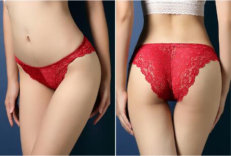women lace underwear red