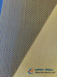 China 180Mesh Plain Weave Brass Mesh with 0.05 &amp; 0.06mm Wire, 36&quot; &amp; 48&quot; Width wholesale