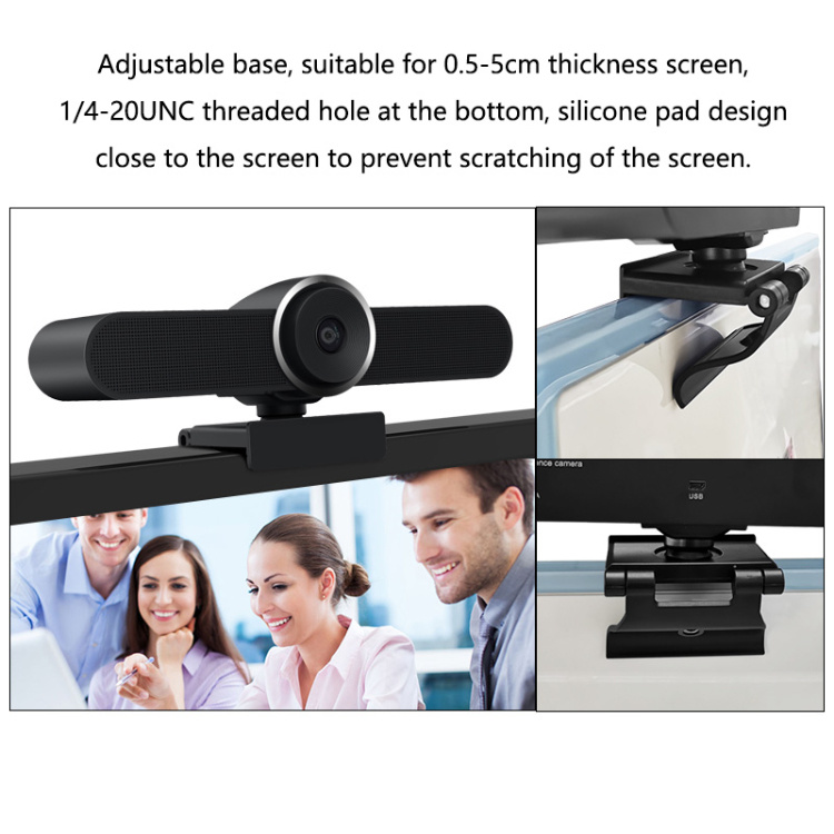 All-in-One Conference Webcam Ultra 4K Resolution Video Conference Camera Webcam with Built-in Mics and Speakers Webcams