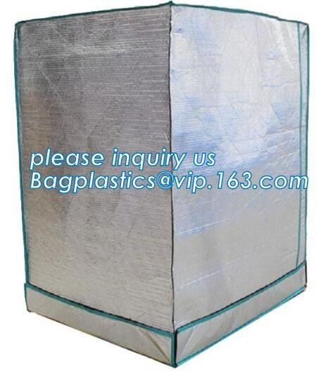 Reusable thermal insulated pallet covers, Thermal insulated pallet blankets, Radiant Barrier Foil Heat Resistance Bubble 4