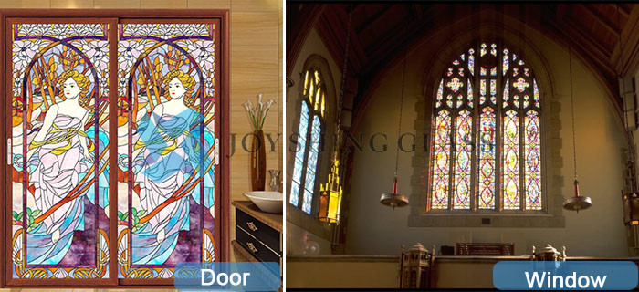 Decorative Stained Glass Door