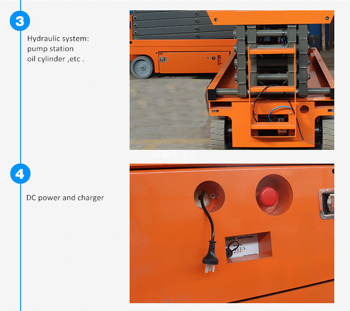 Steerable Hand Operated Hydraulic Lifting Table