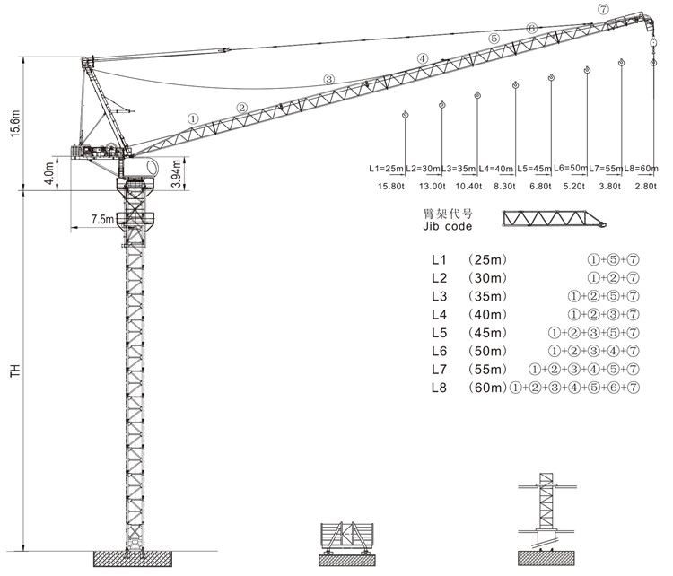 20ton luffing crane picture 1
