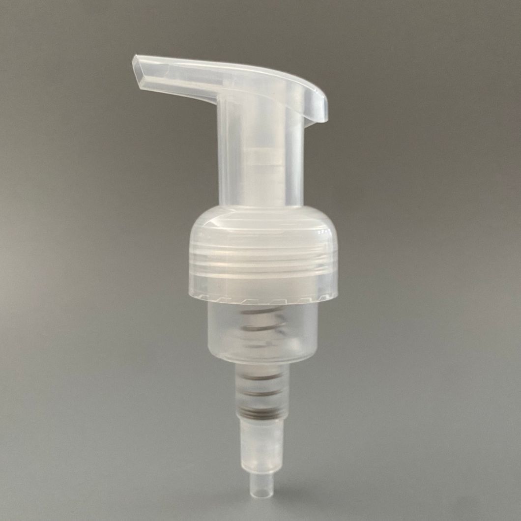40mm Plastic Transparent Foam Pump for Body Cleaning Hand Cleaning Soap Pump for Foam with Left Right Locked
