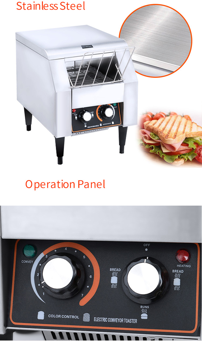 Time And Temperature Control Bakery Processing Equipment / Bread Toaster Machine