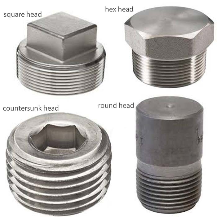 Hex Head Plug NPT Thread Male, Stainless Steel ASTM A182 ...