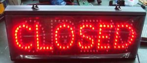 China led digital open & closed sign on sale 