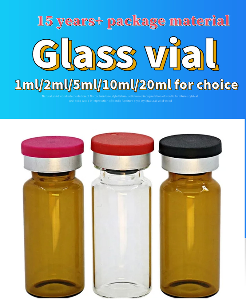 5ml 7ml 10ml Clear Amber Borosilicate Tubular Little Injectable Glass Vials for Injection