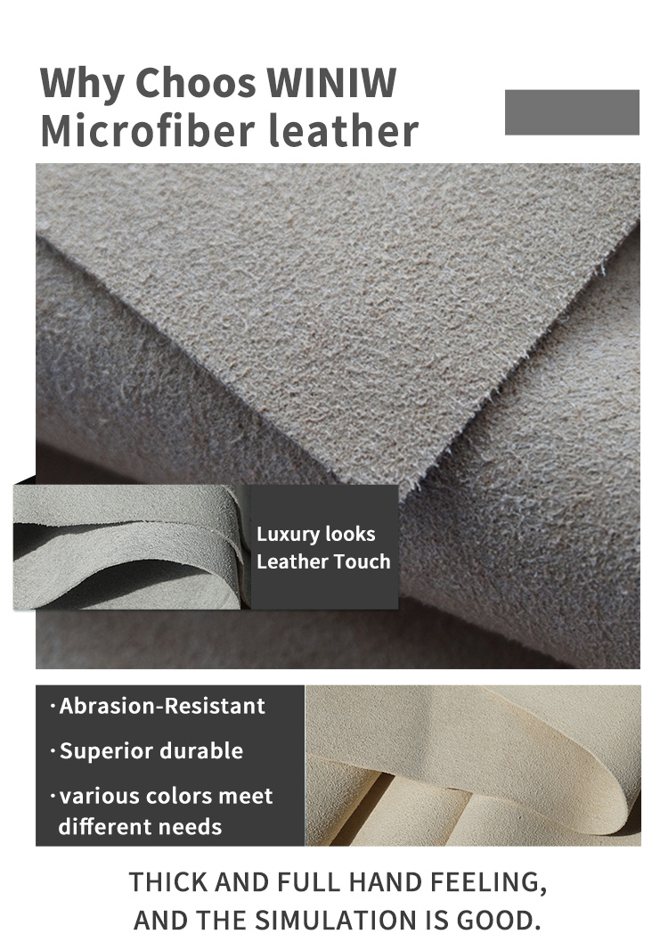micro Suede Leather material For Sofa