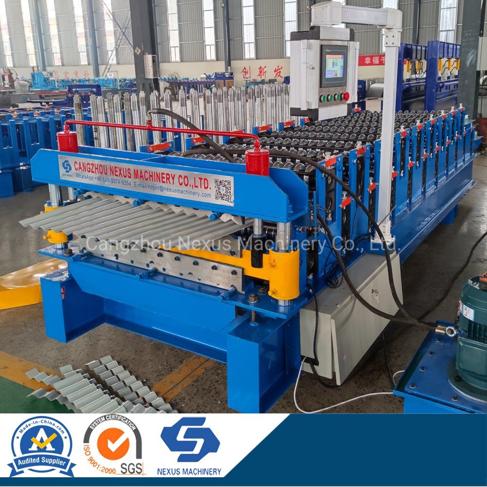 Charcoal Ibr Sheet Roll Forming Machine Box Profile Corrugated Double Layer Machinery