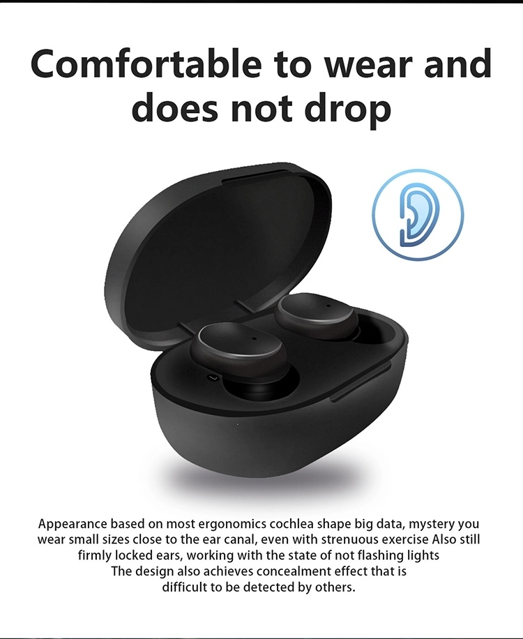 New Products True Wireless Bluetooth Earbuds Microphone Waterproof Earphone Tws
