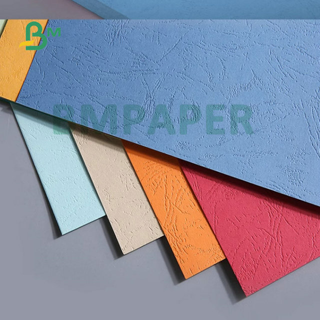 A3 A4 180gr 200gr Offset Printing Embossed Leather Grain Cover Cardboard For Cover Binding