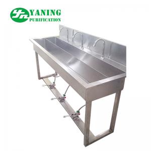 Foot Operated Stainless Steel Hand Wash Basin Sink For