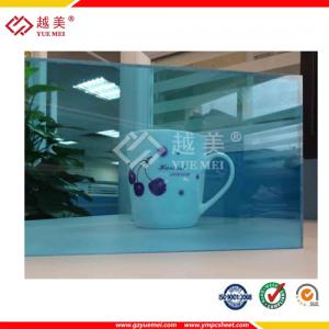 China translucent blue polycarbonate solid sheet roof sheet on sale 