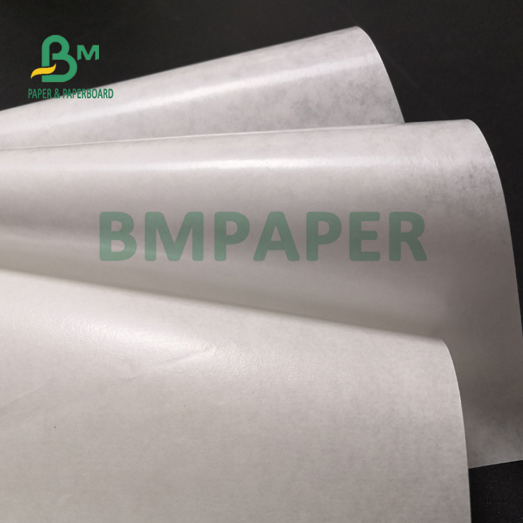 40gsm +10g PE C1S MG White Paper For Fried Food Package Greaseproof 61 x 86cm