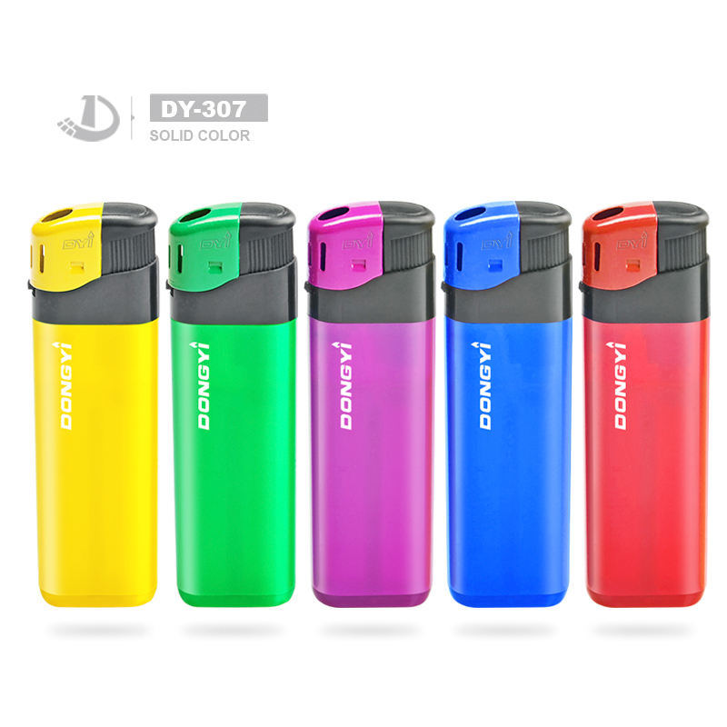 Premium Solid Color Shaodong Longfeng Plastic Gas Electronic Lighter