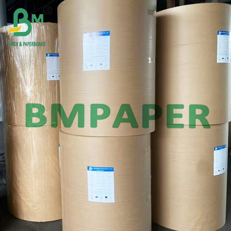 Brown Roll Packing High Strenth Extensible Paper For Chemical Bag 50-120gsm