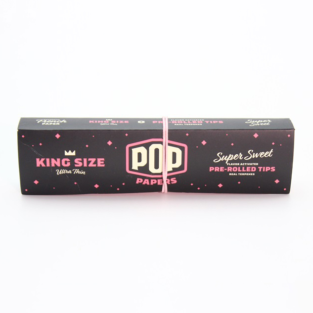 Flavored Rolling Papers Booklet With Flavored Bead- 100% Natural - 1 1/4 Size