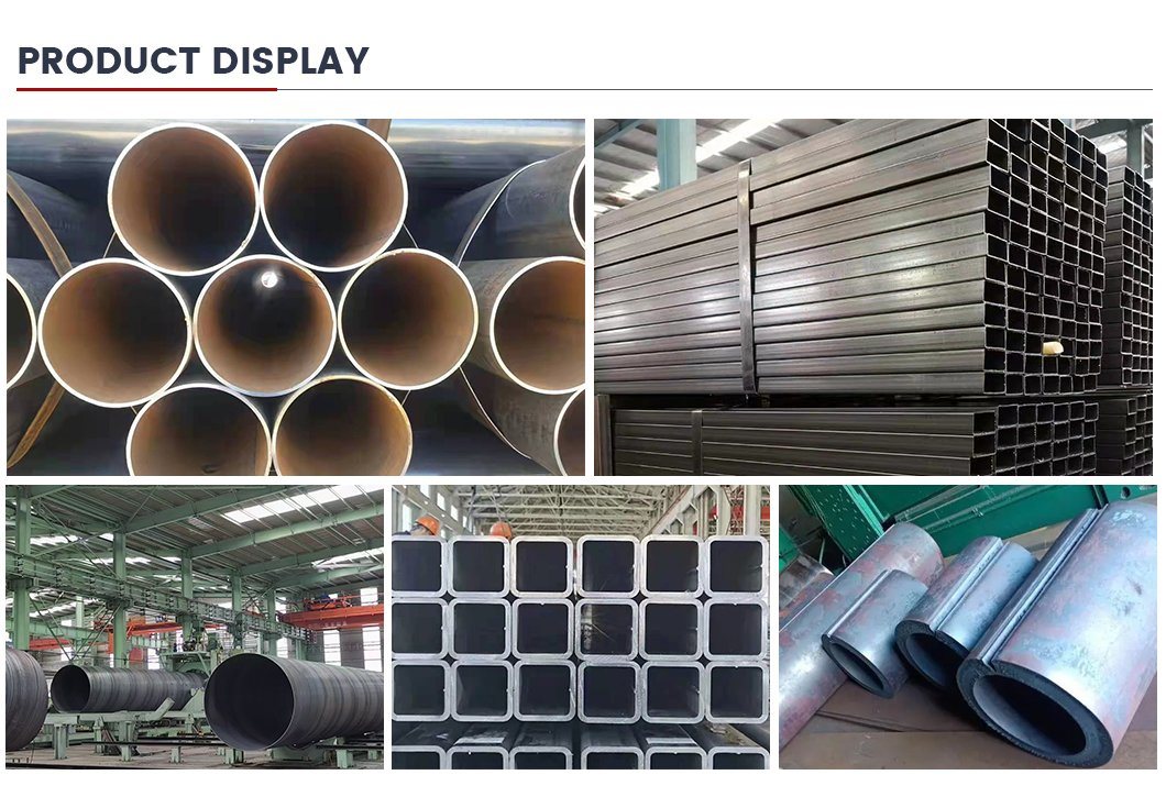 Metal Building Materials Customized Welded Steel Pipes ERW Carbon Steel Welded Pipe for Construction