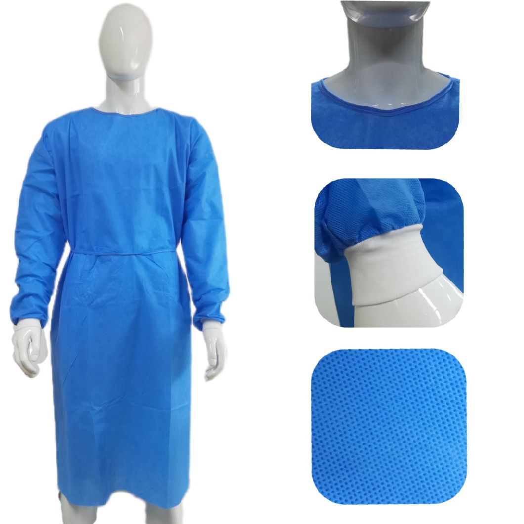 Sterile Reinforced Non Woven SMS Disposable Gown