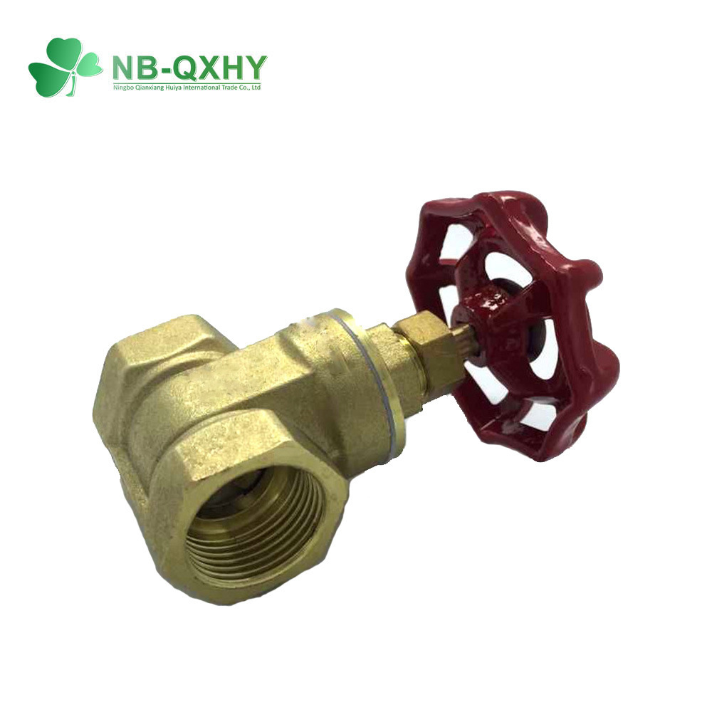Yellow Thread Brass Copper Water Ball Valve with Steel Handle