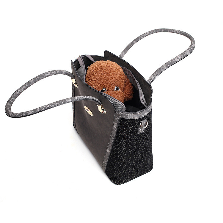 Quality Leather Pet Handbag Outdoor Pet Products Dog Carrier