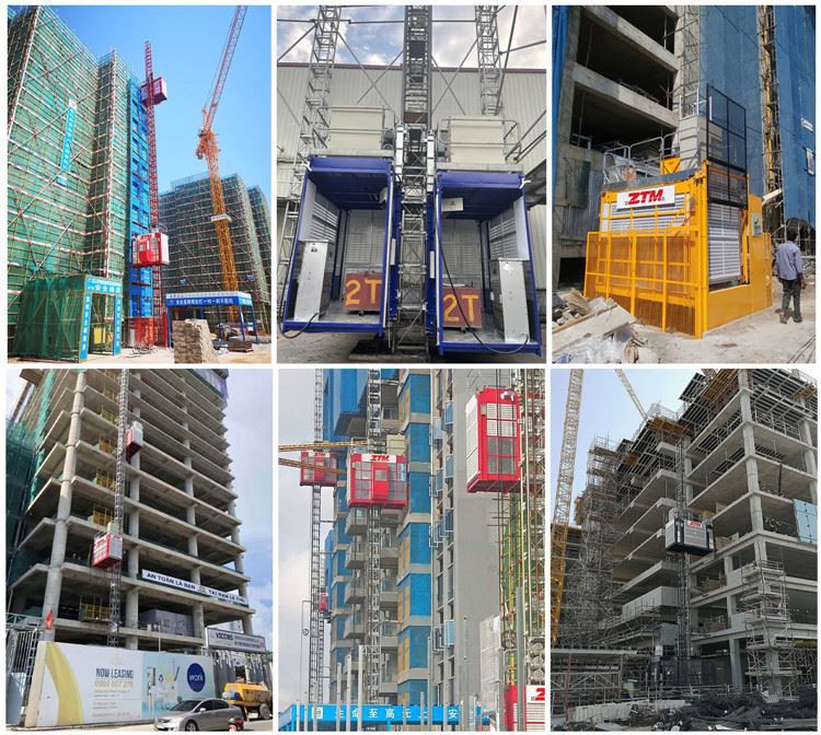 7.ZTM overseas project of freight lifts