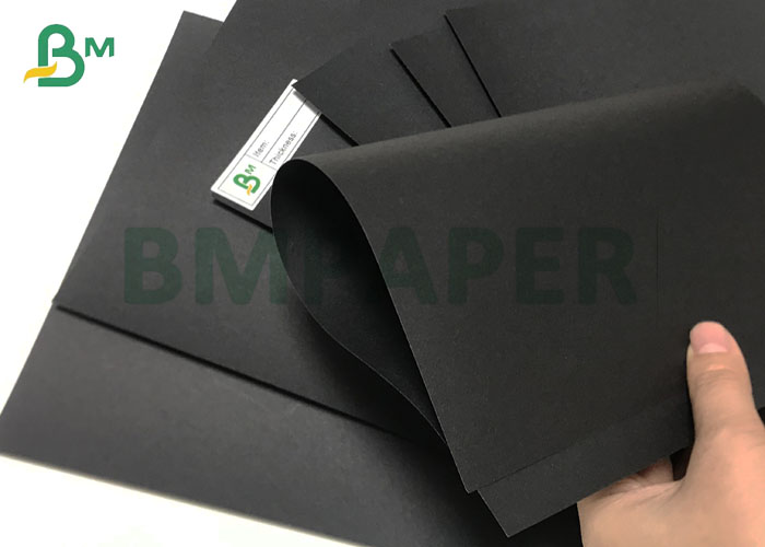 Hard Strength 150gsm 350gsm Mix Pulp Two Side Black Cardstock Paperboard 