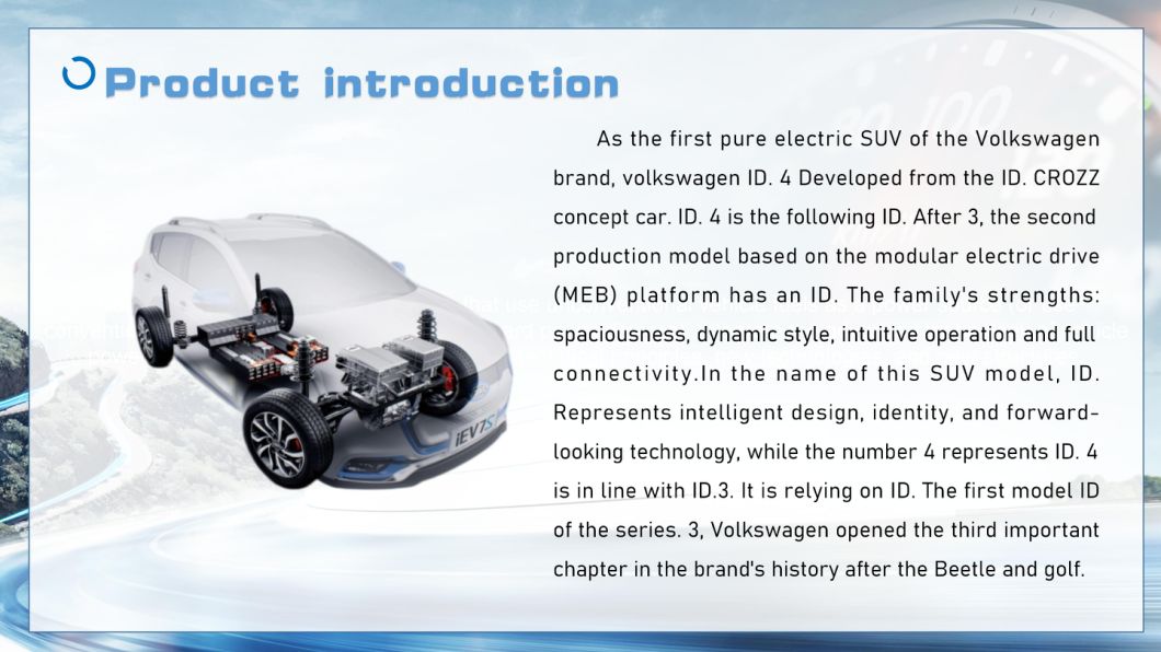 Factory in China The EV New Energy Electric Car VW Series ID. 4 Crozz (High range) in Stock