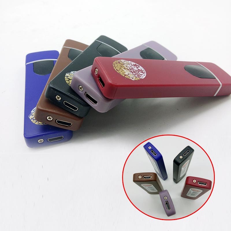 Heat Coil Windproof Electronic Fingerprint Induction Rechargeable Customized USB Lighter