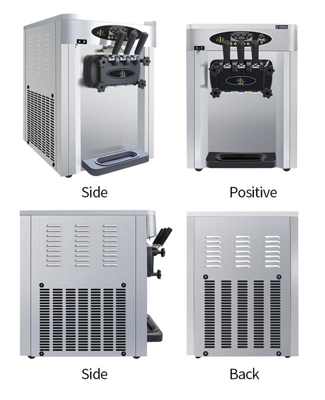 Stainless Steel Frozen Yogurt Machine LG / Embraco Aspera Compressor