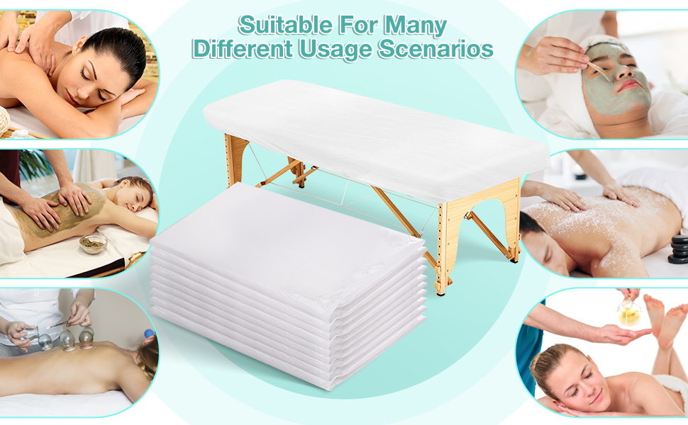 Disposable Fitted Massage Table Sheets