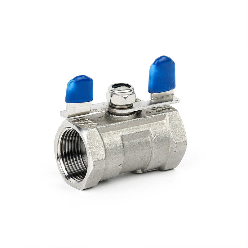 1/2&quot; NPT 316 Stainless Steel 1PC Ball Valve Butterfly Handle 1000wog