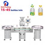 PLC Touch Control 8 Channel Automatic Gummy Bear Candy Tablet Capsule Counting Bottling Machine