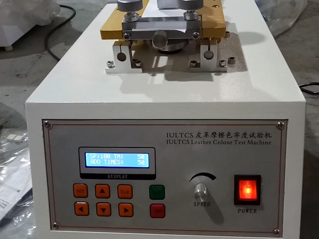 leather rubbing fastness tester