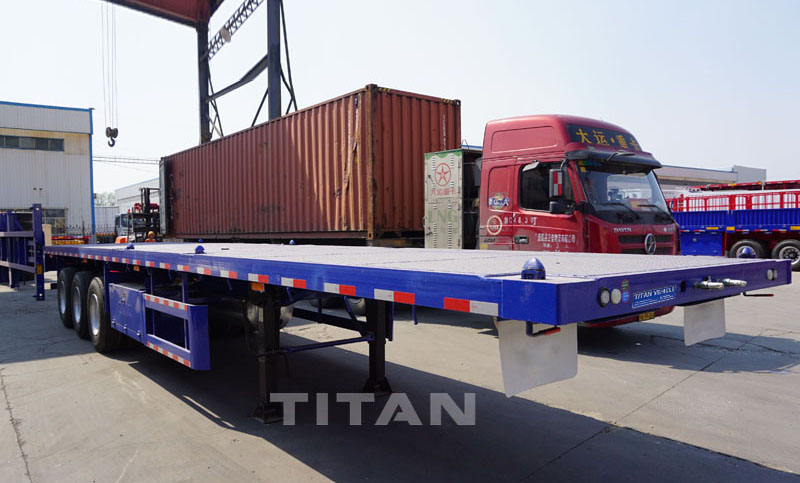 40t 40ft container flatbed trailer
