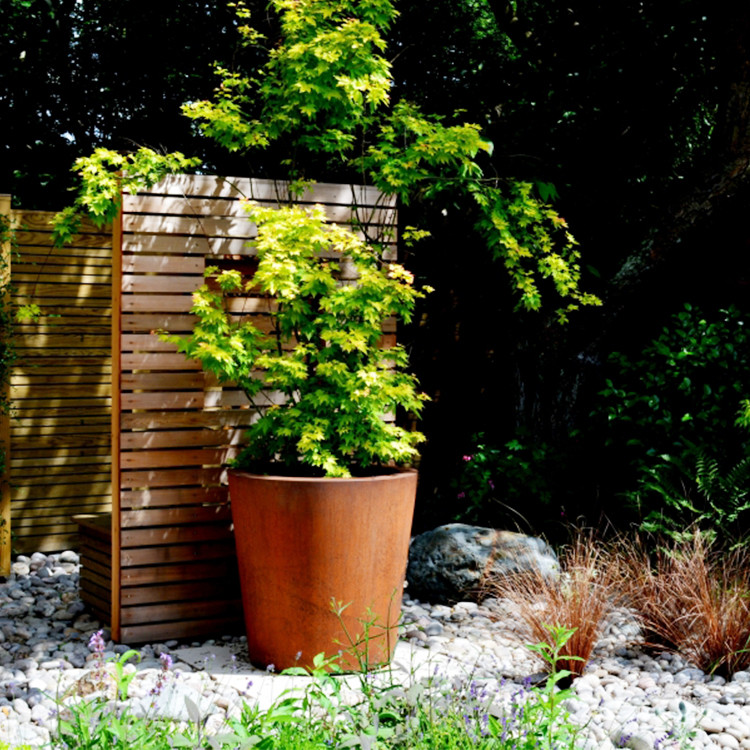 luxury design Vases Metal Gold Large Indoor Outdoor Flower Pots / Plant Pots / Steel Planters for Home Decor