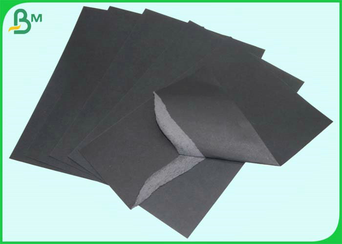 Wood Pulp 300g Double - sided Black Cardboard For CD Box 787mm Roll
