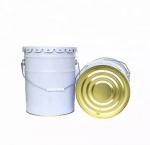 20/18 liter metal paint bucket with flower shape lid for painting