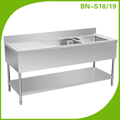 Restaurant kitchen sink/commercial stainless steel sink/wash sink BN-S18/19
