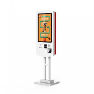 China Self Ordering Floor Standing Wall Interactive Kiosk Fast Food Self Payment Terminal on sale 