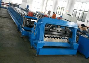 China 18.5kW Grain Silo Roll Forming Machine , Hydraulic Roofing Sheet Crimping Machine on sale 