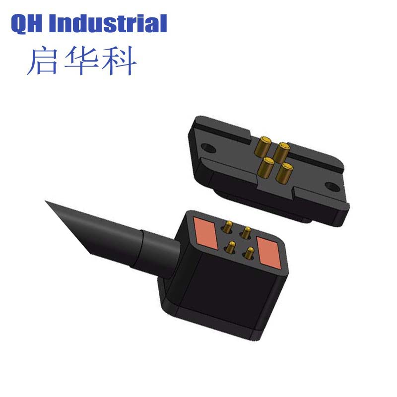 4Pin Indi Dvd Connector Magnetic Cable Connector Magnetic Pogo Connector Cable Connector Magnet Connector Pogo Pin 